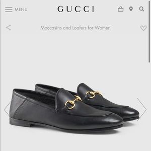 Gucci Leather Horsebit Loafers - Size 37